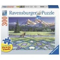 Ravensburger puzzel 300 stukjes extra groot Quilt met hert